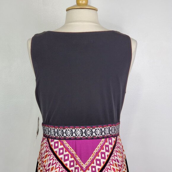 Studio One Empire Waist V-Neck Sleeveless Maxi Dress Style 50919X NEW NWT Size M - Picture 7 of 16